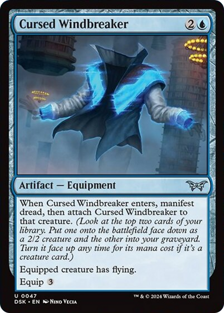 Cursed Windbreaker [Duskmourn: House of Horror] | Webway Games