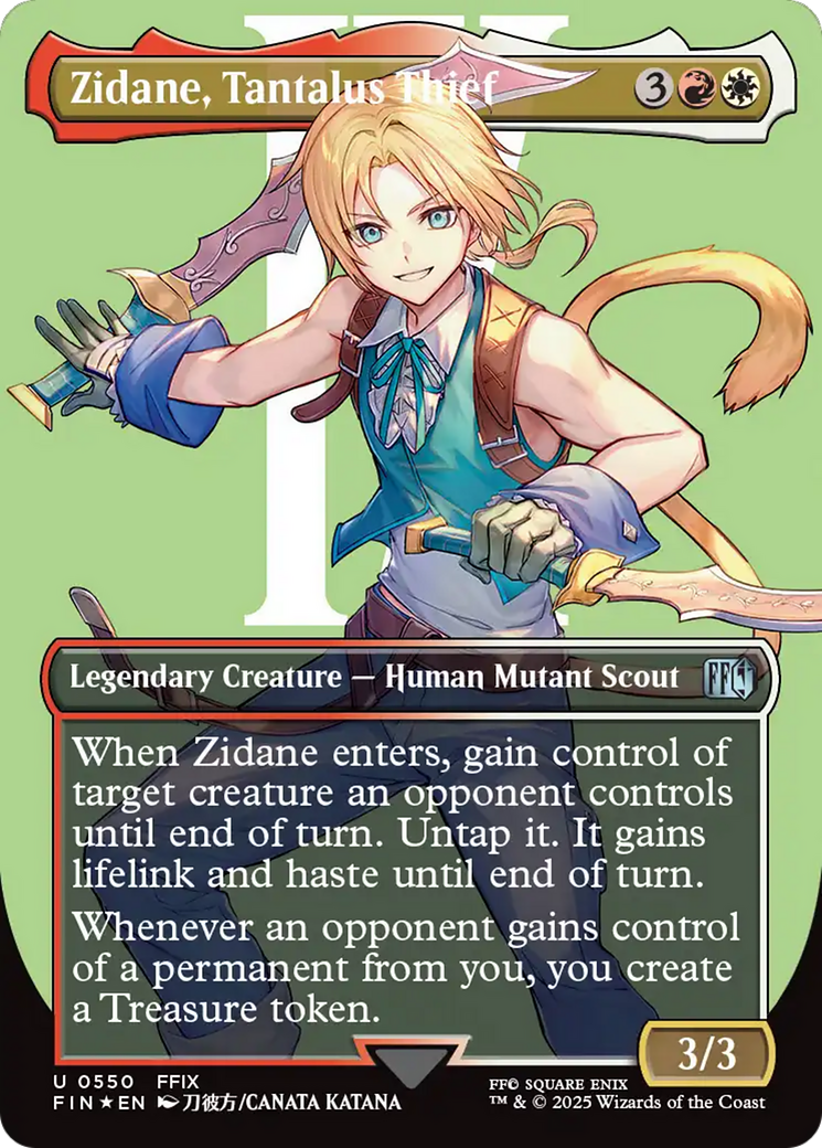 Zidane, Tantalus Thief (Borderless) (Surge Foil) [FINAL FANTASY] | Webway Games