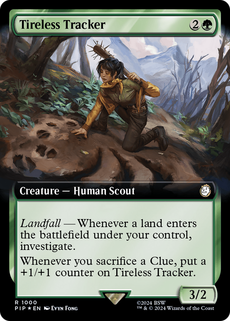 Tireless Tracker (Extended Art) (Surge Foil) [Fallout] | Webway Games