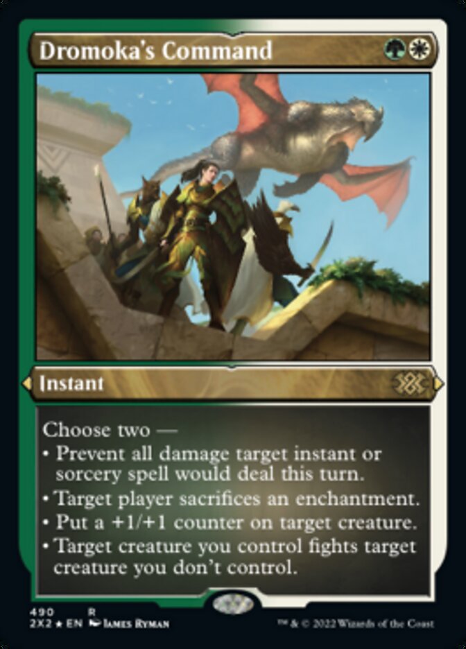 Dromoka's Command (Foil Etched) [Double Masters 2022] | Webway Games