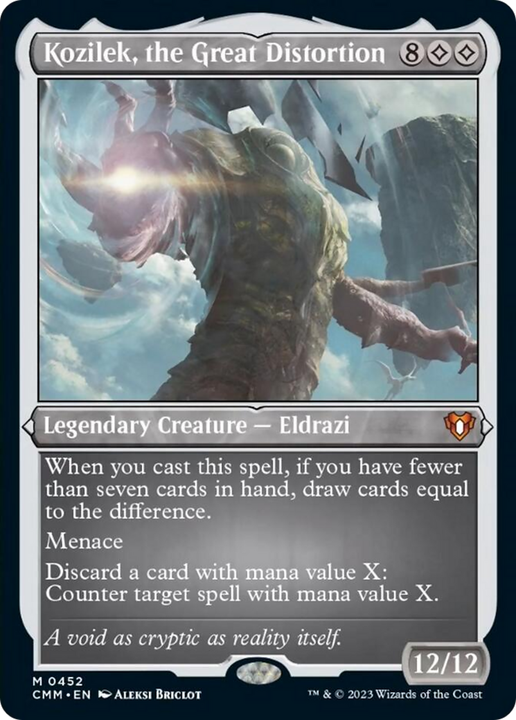 Kozilek, the Great Distortion (Foil Etched) [Commander Masters] | Webway Games