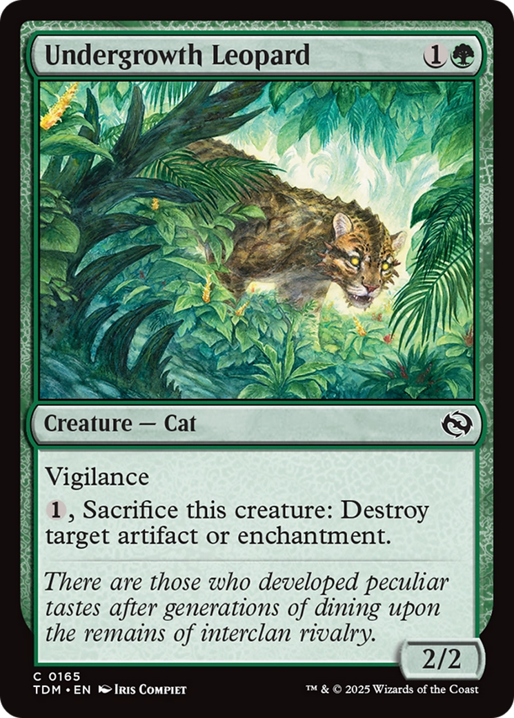 Undergrowth Leopard [Tarkir: Dragonstorm] | Webway Games