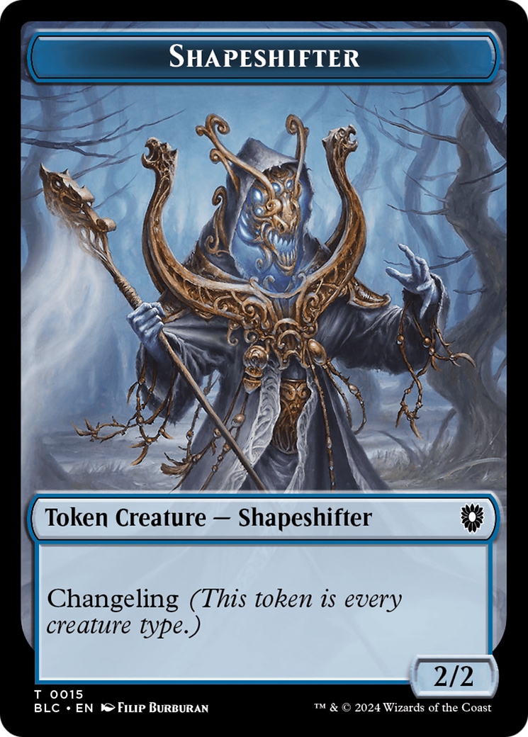 Pest // Shapeshifter Double-Sided Token [Bloomburrow Commander Tokens] | Webway Games