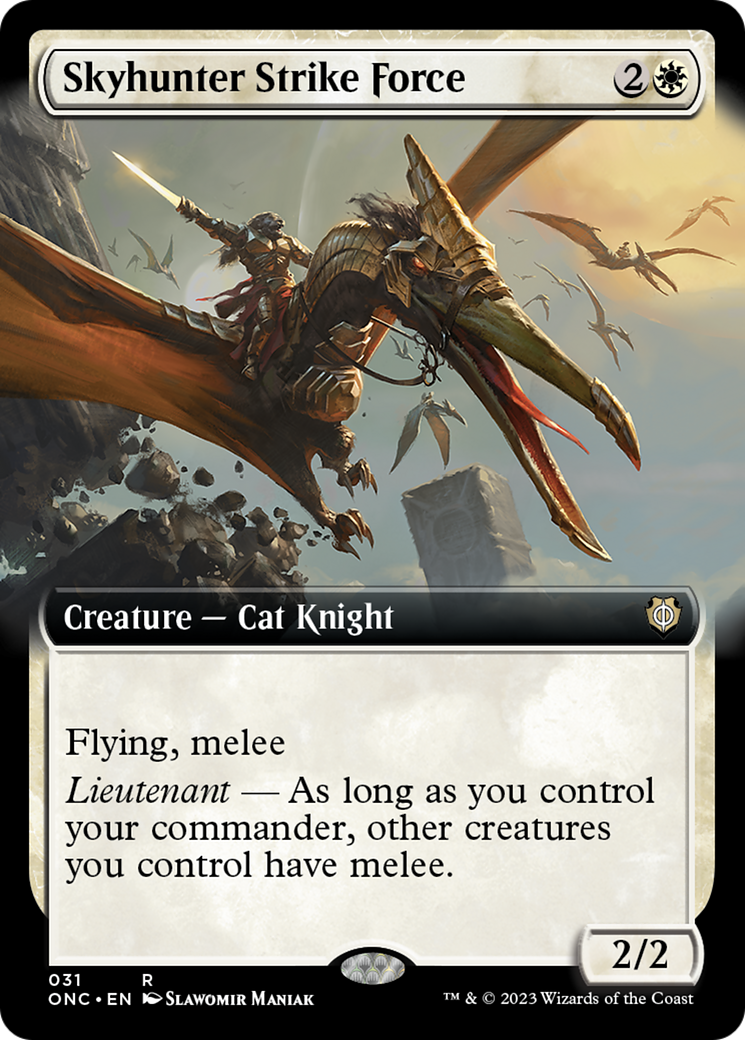 Skyhunter Strike Force (Extended Art) [Phyrexia: All Will Be One Commander] | Webway Games