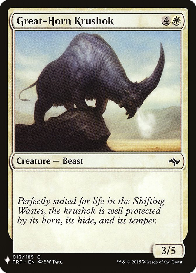 Great-Horn Krushok [Mystery Booster] | Webway Games