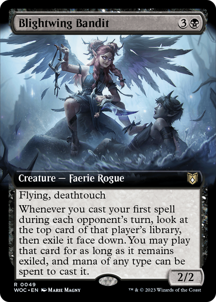 Blightwing Bandit (Extended Art) [Wilds of Eldraine Commander] | Webway Games