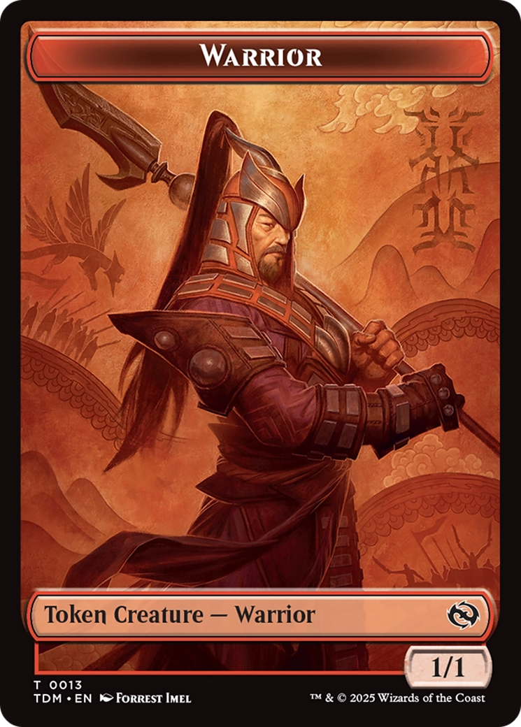 Servo // Warrior Double-Sided Token [Tarkir: Dragonstorm Commander Tokens] | Webway Games