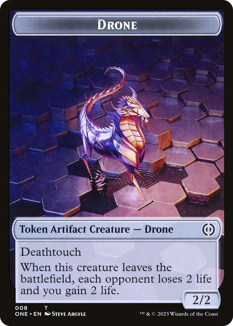 Phyrexian Goblin // Drone Double-Sided Token [Phyrexia: All Will Be One Tokens] | Webway Games