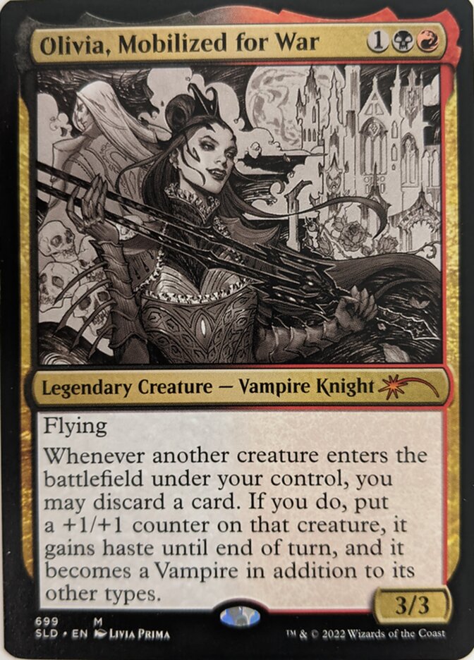 Olivia, Mobilized for War (Sketch) [Secret Lair Drop Promos] | Webway Games