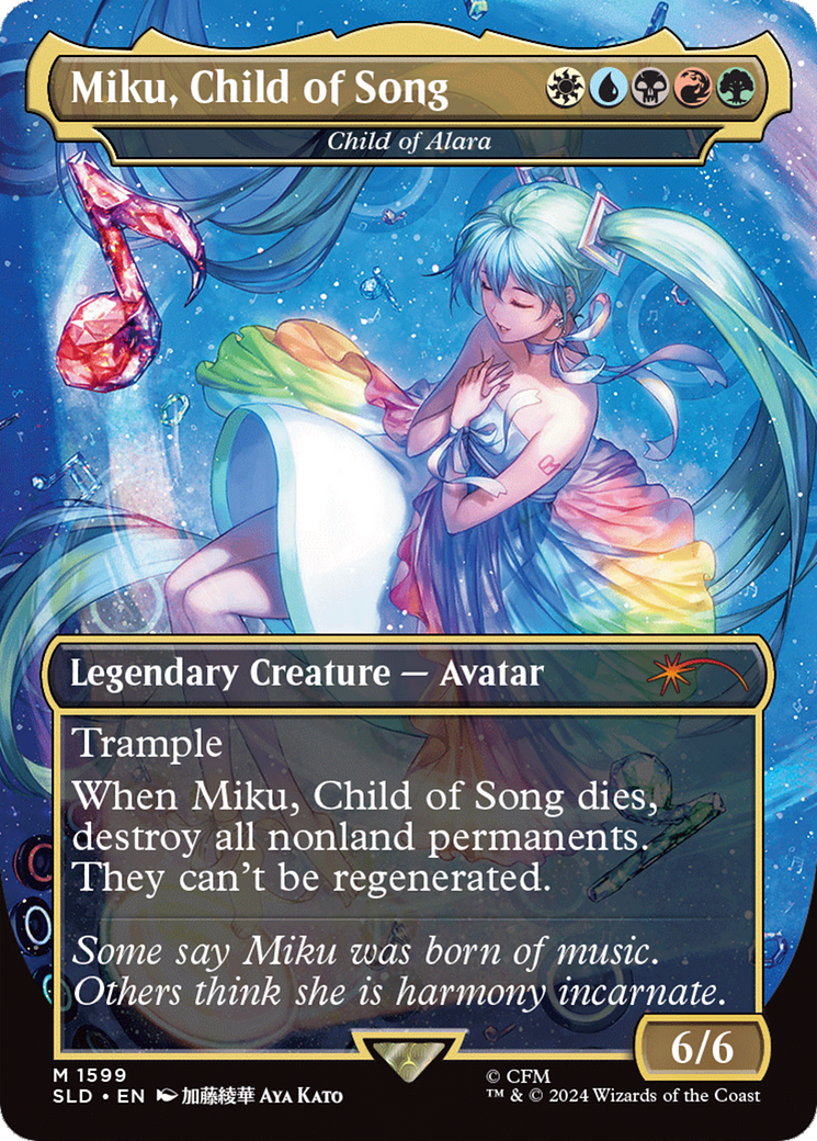 Miku, Child of Song - Child of Alara (Rainbow Foil) [Secret Lair Drop Series] | Webway Games