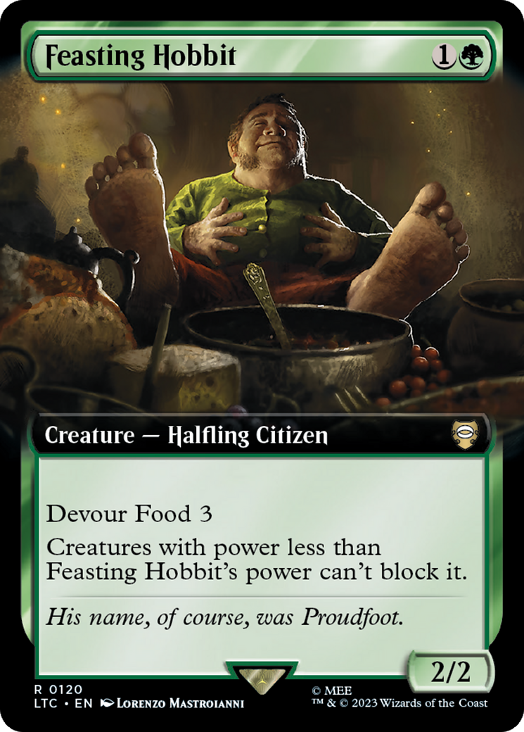 Feasting Hobbit (Extended Art) [The Lord of the Rings: Tales of Middle-Earth Commander] | Webway Games