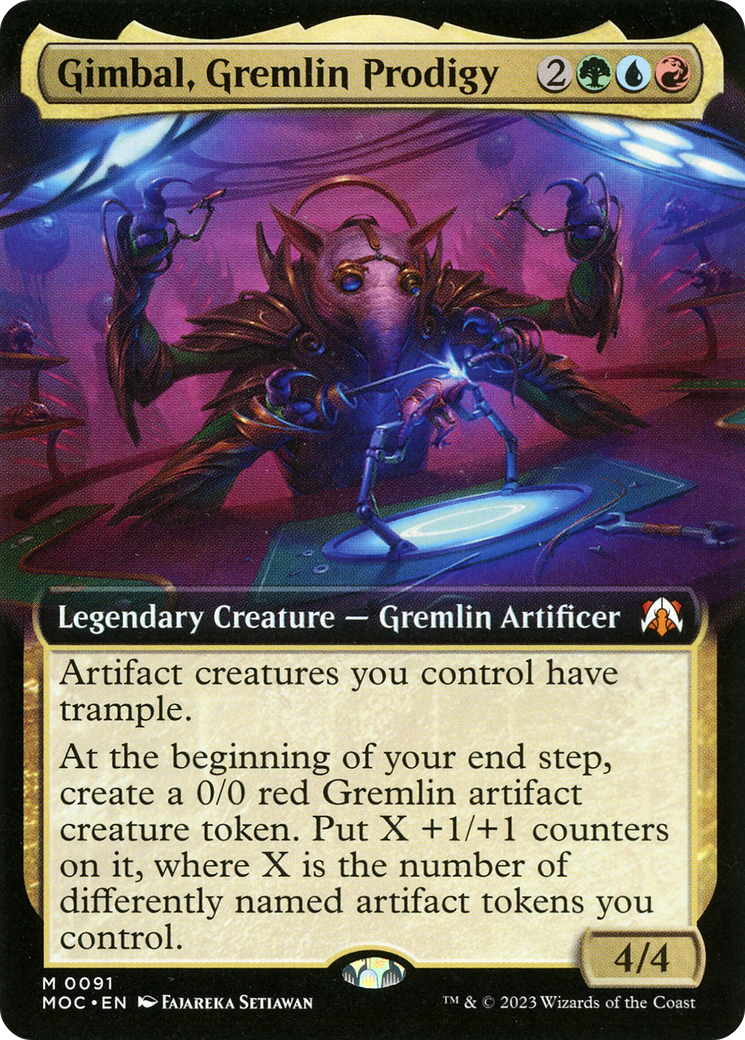 Gimbal, Gremlin Prodigy (Extended Art) [March of the Machine Commander] | Webway Games