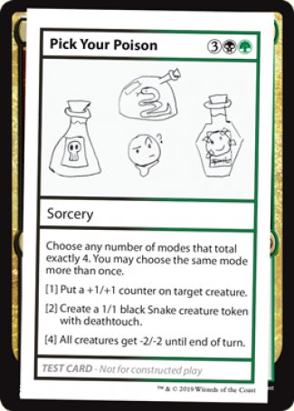 Pick Your Poison (2021 Edition) [Mystery Booster Playtest Cards] | Webway Games