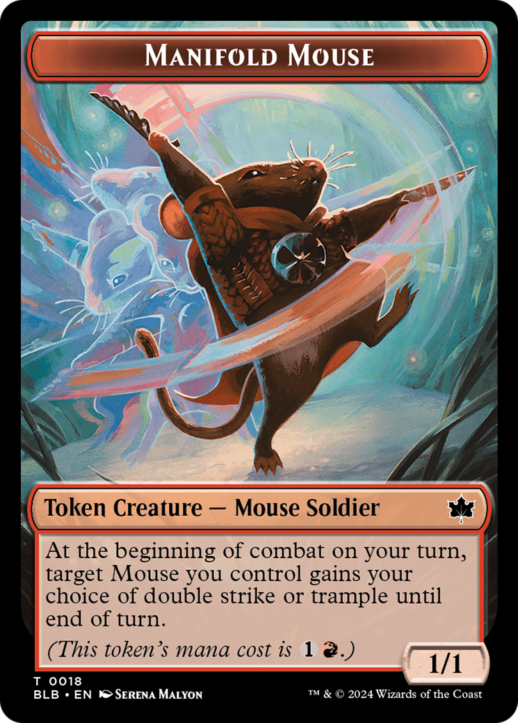 Manifold Mouse Token [Bloomburrow Tokens] | Webway Games
