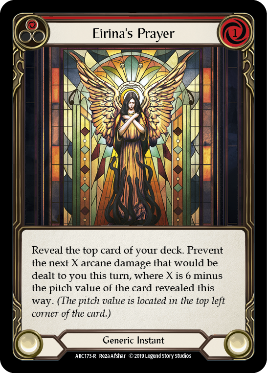 Eirina's Prayer (Red) [ARC173-R] (Arcane Rising)  1st Edition Normal | Webway Games