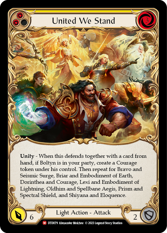 United We Stand [DTD079] (Dusk Till Dawn)  Rainbow Foil | Webway Games