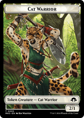 Eldrazi Spawn // Cat Warrior Double-Sided Token [Modern Horizons 3 Tokens] | Webway Games