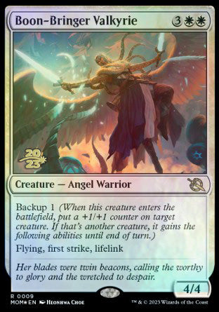 Boon-Bringer Valkyrie [March of the Machine Prerelease Promos] | Webway Games