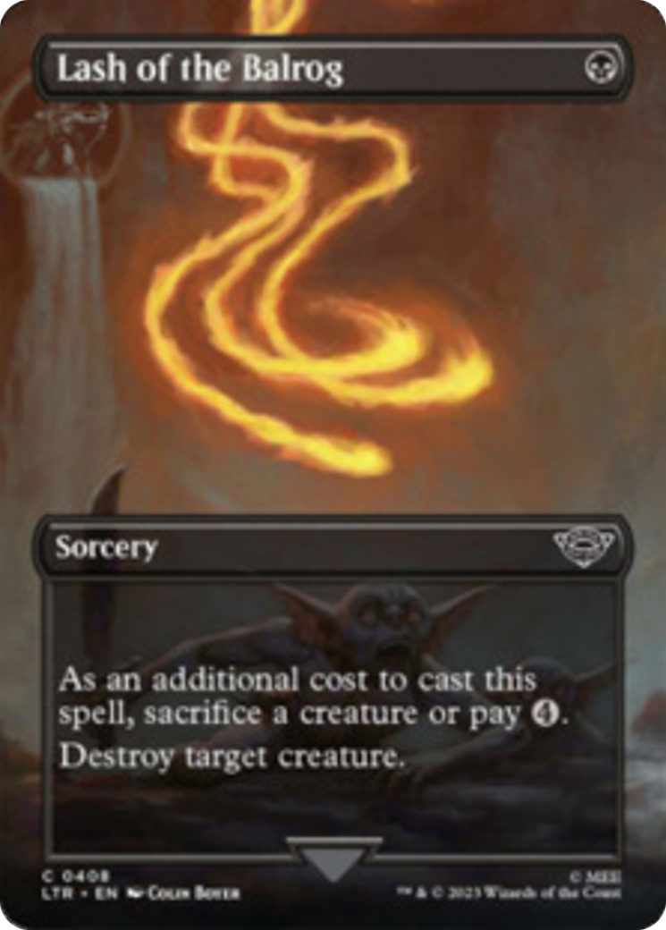 Lash of the Balrog (Borderless Alternate Art) [The Lord of the Rings: Tales of Middle-Earth] | Webway Games