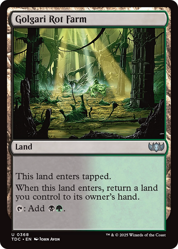 Golgari Rot Farm [Tarkir: Dragonstorm Commander] | Webway Games