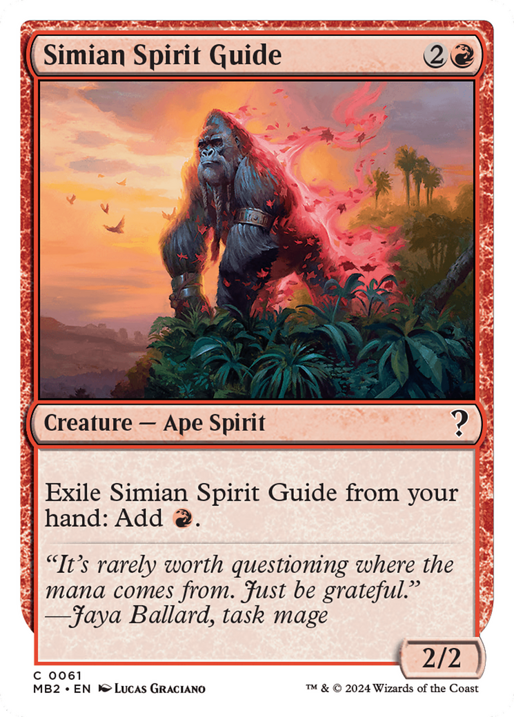 Simian Spirit Guide (White Border) [Mystery Booster 2] | Webway Games