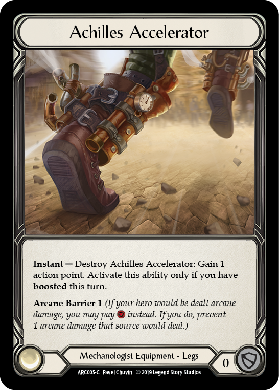 Achilles Accelerator [ARC005-C] (Arcane Rising)  1st Edition Cold Foil | Webway Games