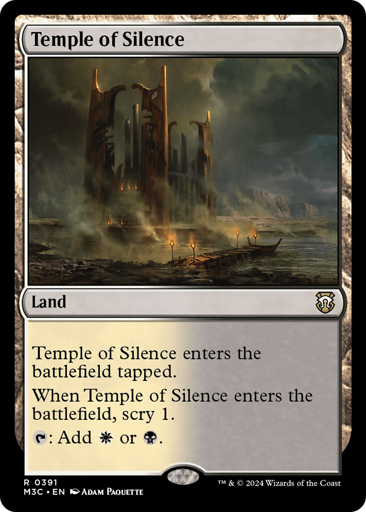 Temple of Silence (Ripple Foil) [Modern Horizons 3 Commander] | Webway Games