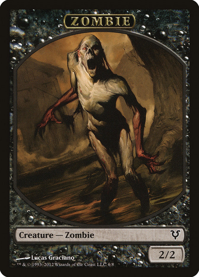 Zombie Token [Avacyn Restored Tokens] | Webway Games