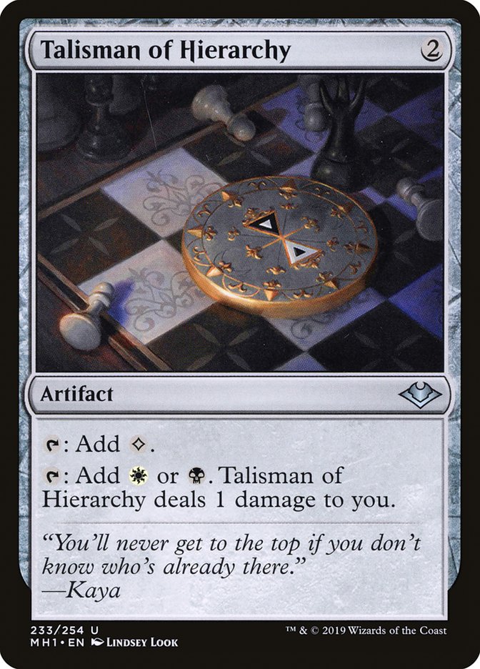 Talisman of Hierarchy [Modern Horizons] | Webway Games