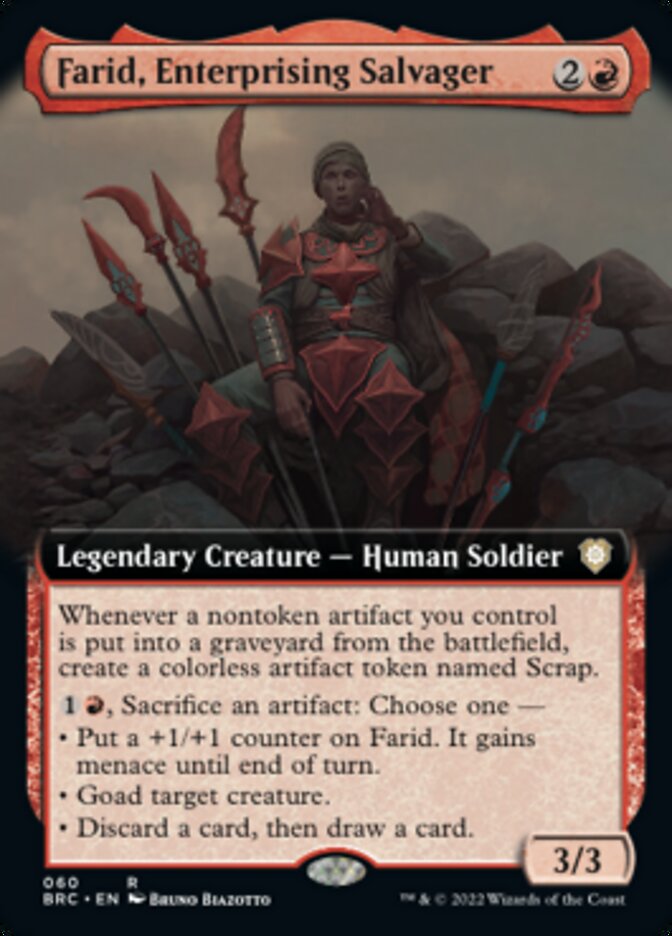 Farid, Enterprising Salvager (Extended Art) [The Brothers' War Commander] | Webway Games