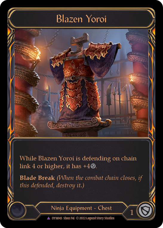 Blazen Yoroi (Marvel) [DYN045] (Dynasty)  Cold Foil | Webway Games