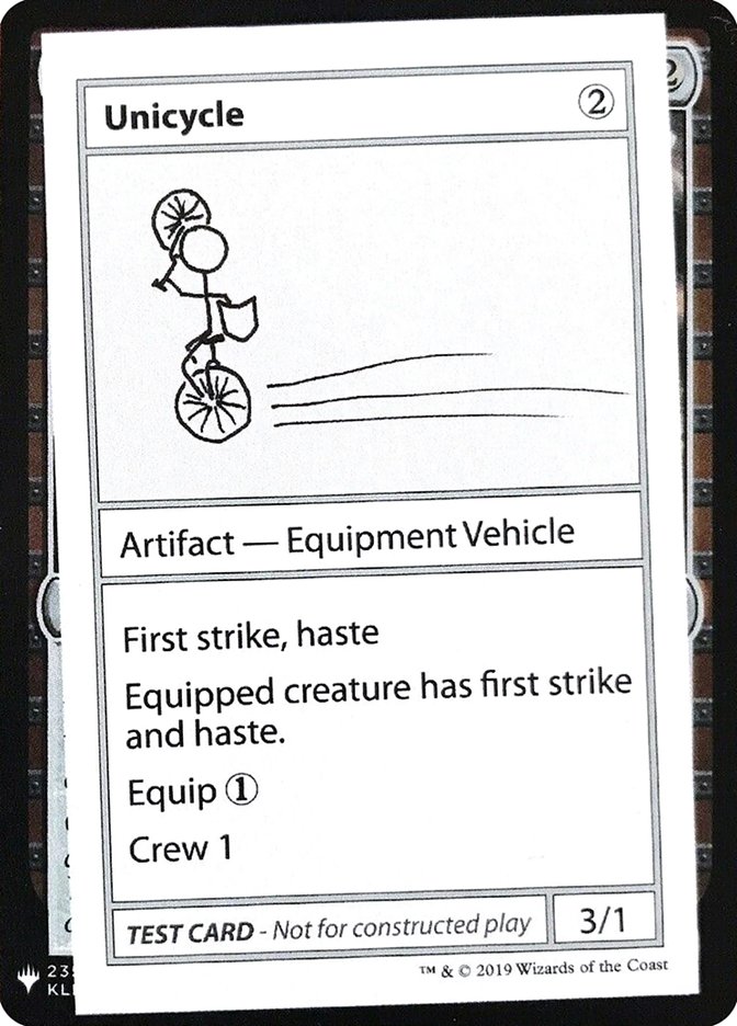 Unicycle [Mystery Booster Playtest Cards] | Webway Games
