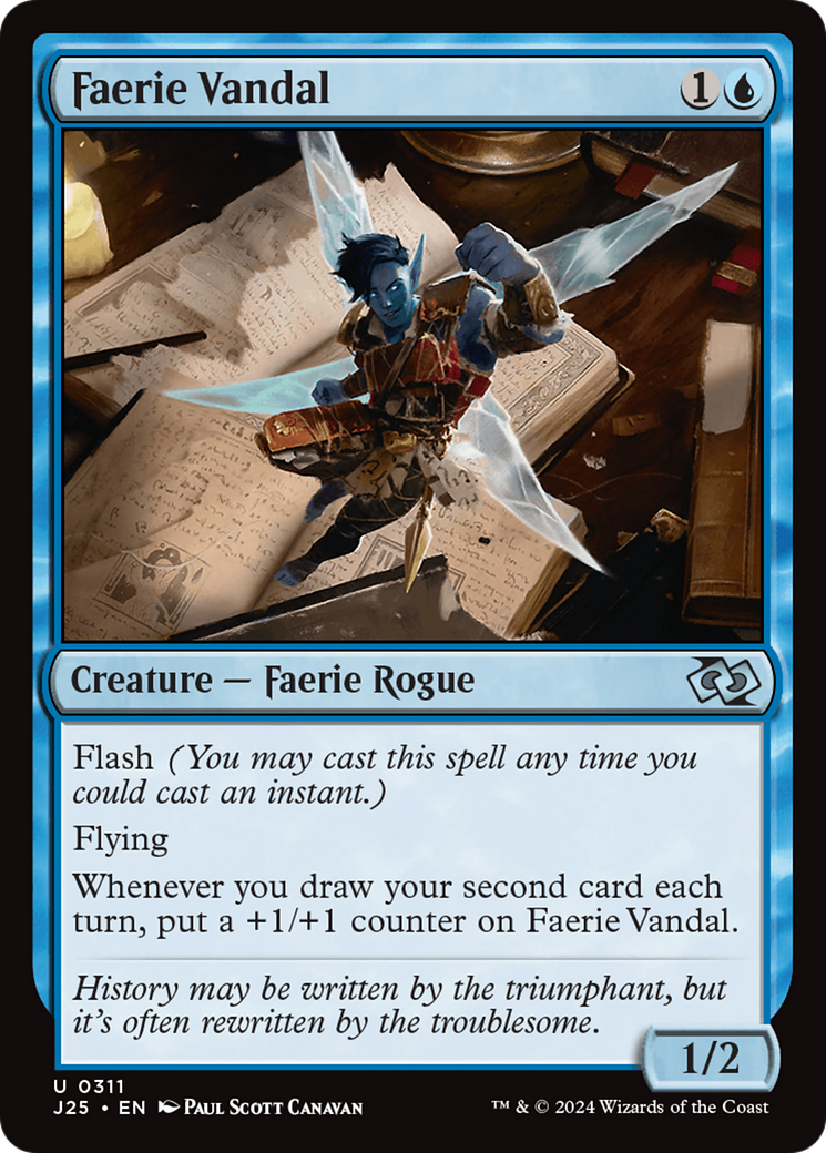 Faerie Vandal [Foundations Jumpstart] | Webway Games