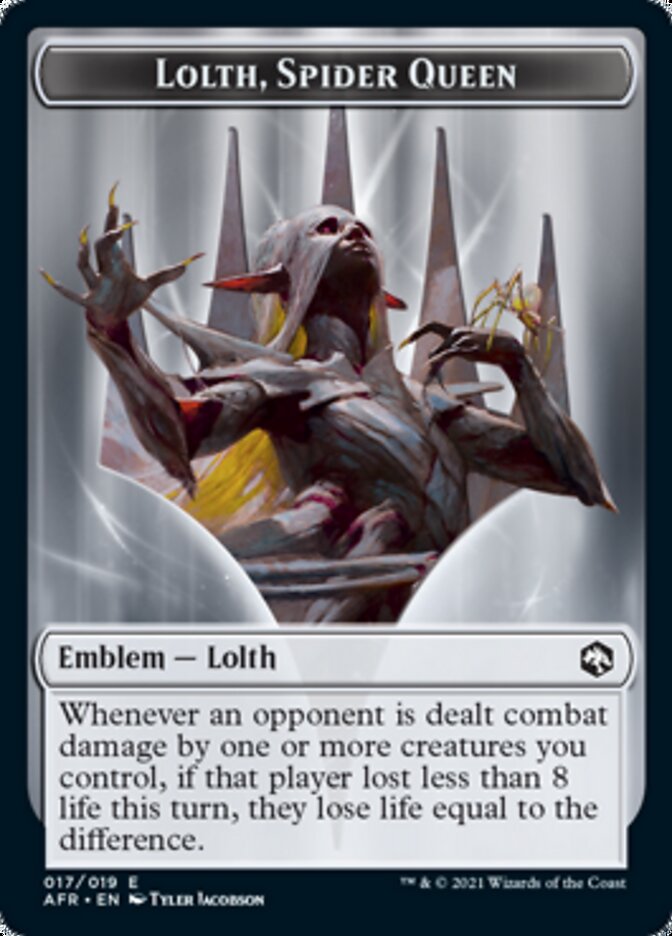 Lolth, Spider Queen Emblem [Dungeons & Dragons: Adventures in the Forgotten Realms Tokens] | Webway Games