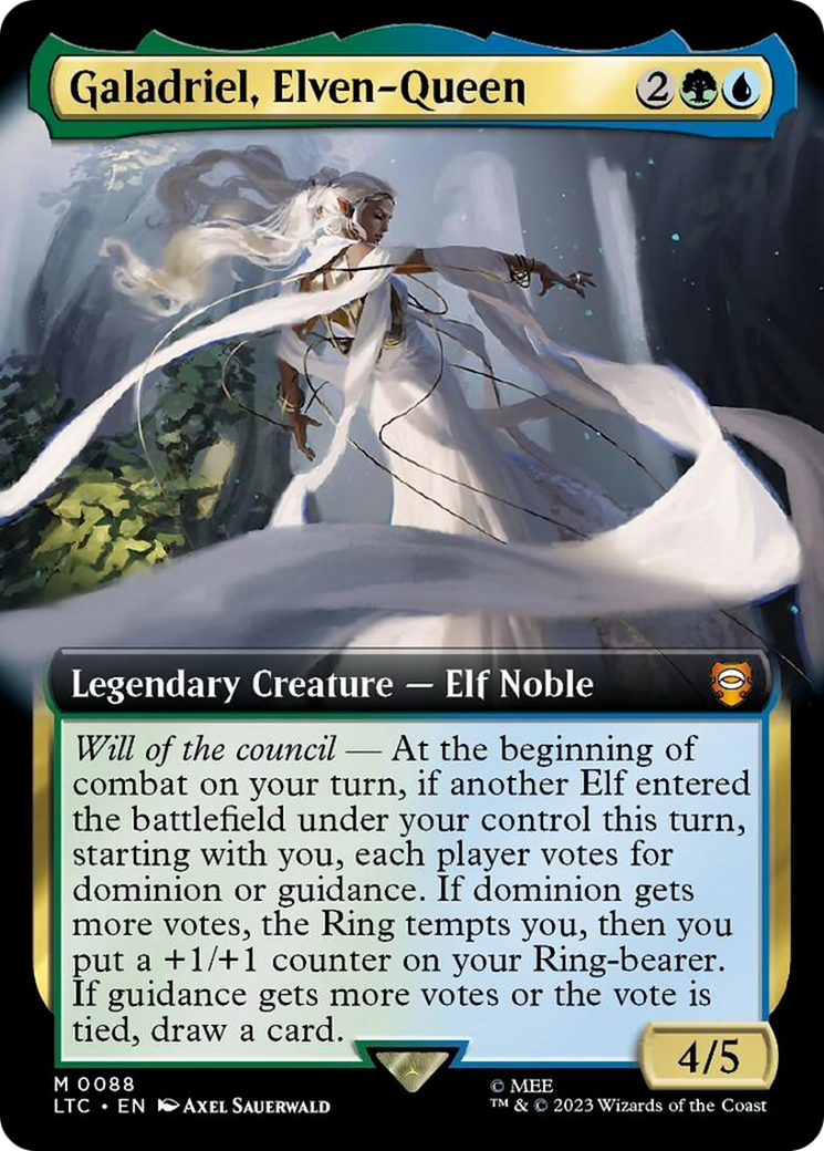 Galadriel, Elven-Queen (Extended Art) [The Lord of the Rings: Tales of Middle-Earth Commander] | Webway Games