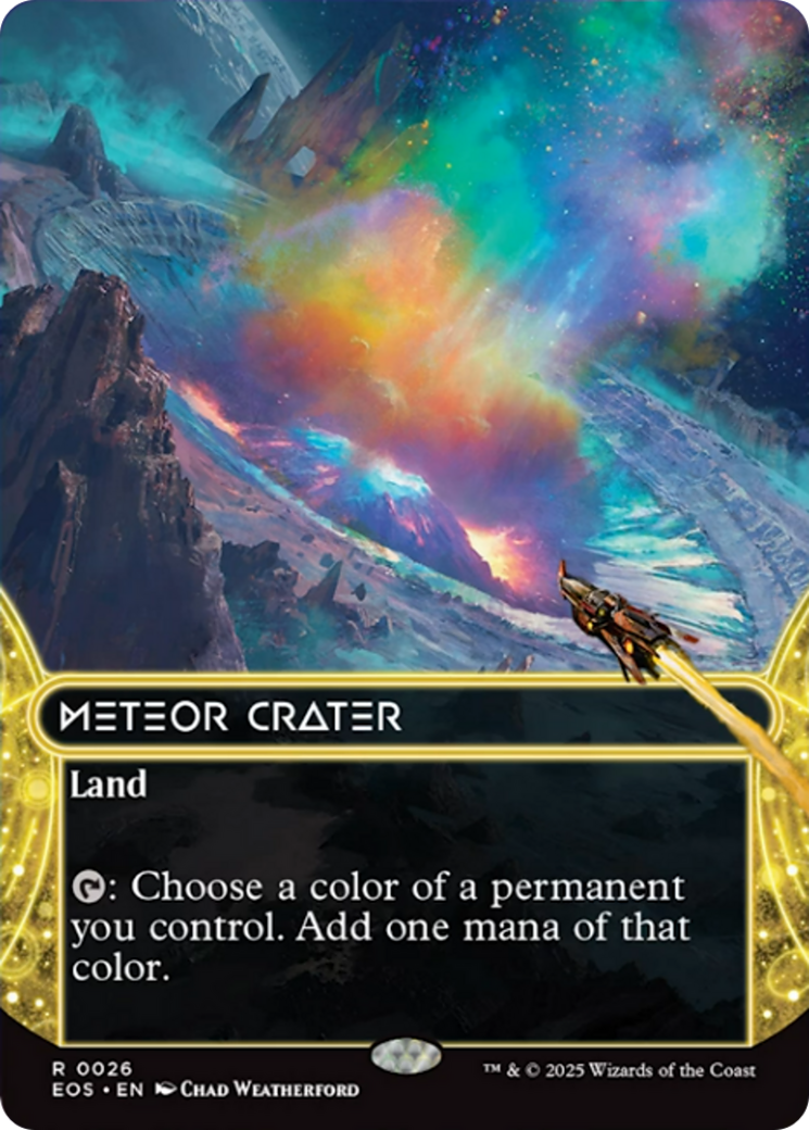 Meteor Crater (0026) (Borderless) [Edge of Eternities: Stellar Sights] | Webway Games