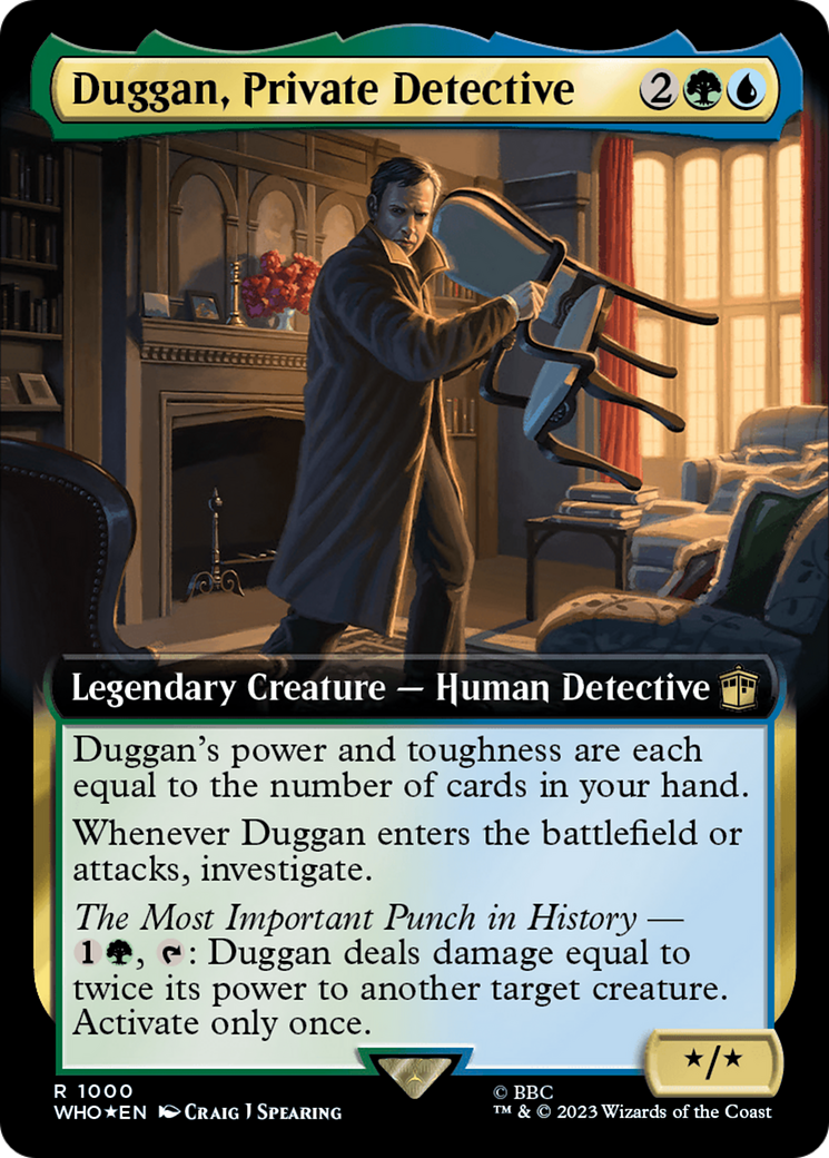 Duggan, Private Detective (Extended Art) (Surge Foil) [Doctor Who] | Webway Games