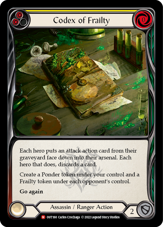 Codex of Frailty [OUT160] (Outsiders)  Rainbow Foil | Webway Games