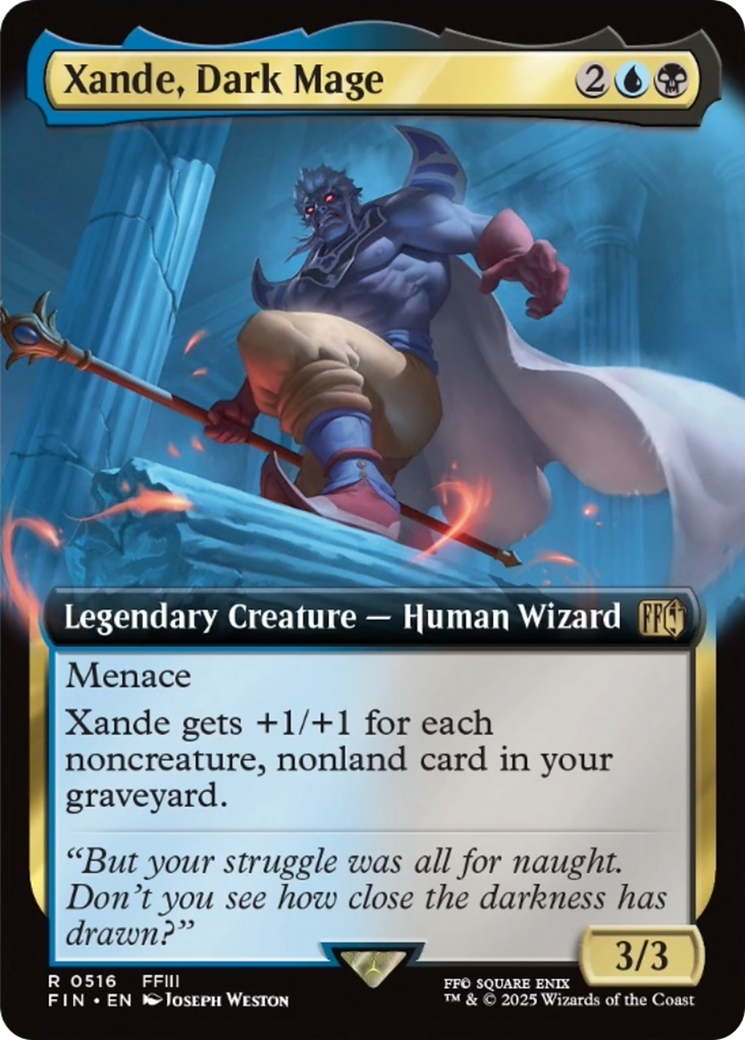 Xande, Dark Mage (Extended Art) [FINAL FANTASY] | Webway Games