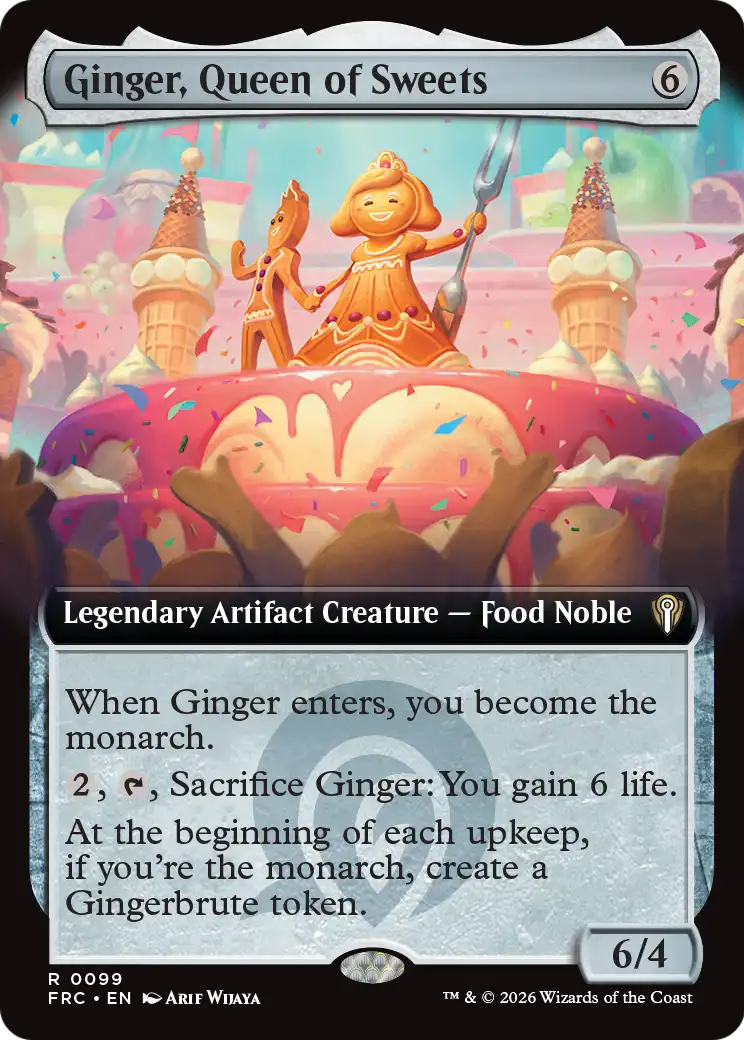 Ginger, Queen of Sweets (Extended Art) [Reality Fracture Commander] | Webway Games