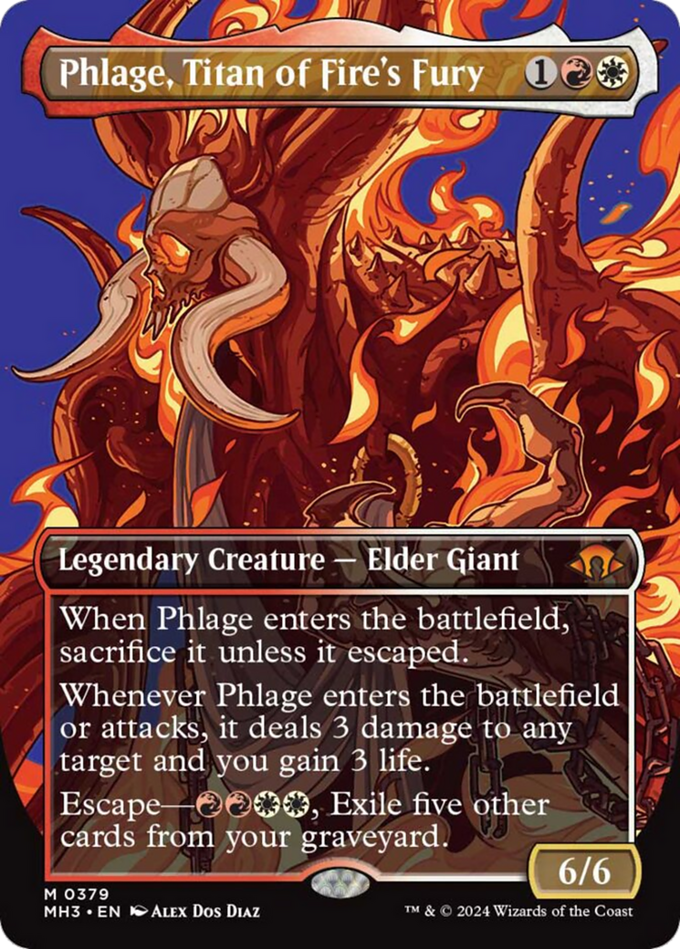 Phlage, Titan of Fire's Fury (Borderless) [Modern Horizons 3] | Webway Games