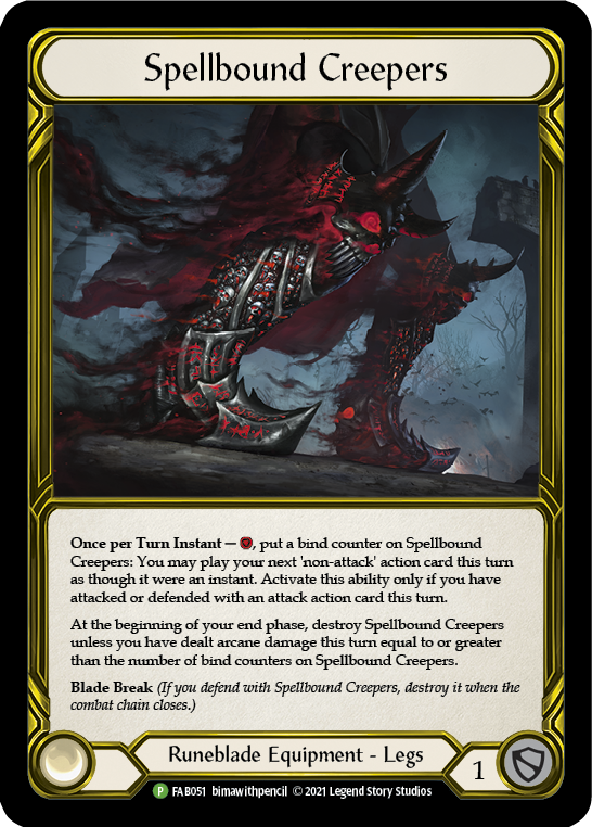 Spellbound Creepers (Golden) [FAB051] (Promo)  Cold Foil | Webway Games
