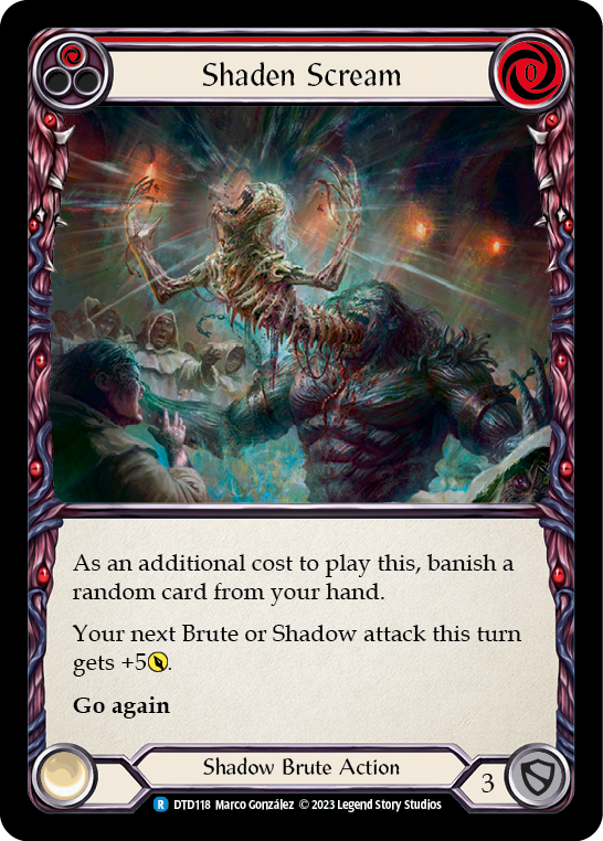 Shaden Scream (Red) [DTD118] (Dusk Till Dawn)  Rainbow Foil | Webway Games