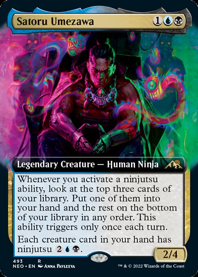 Satoru Umezawa (Extended Art) [Kamigawa: Neon Dynasty] | Webway Games