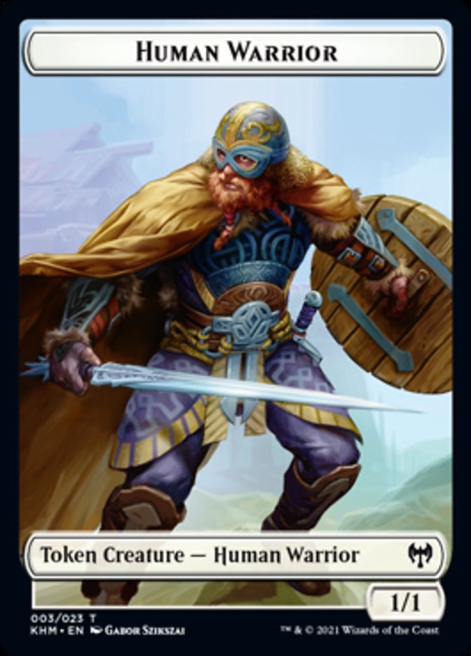 Human Warrior Token [Kaldheim Tokens] | Webway Games