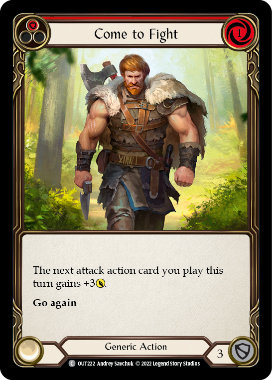 Come to Fight (Red) [OUT222] (Outsiders) | Webway Games