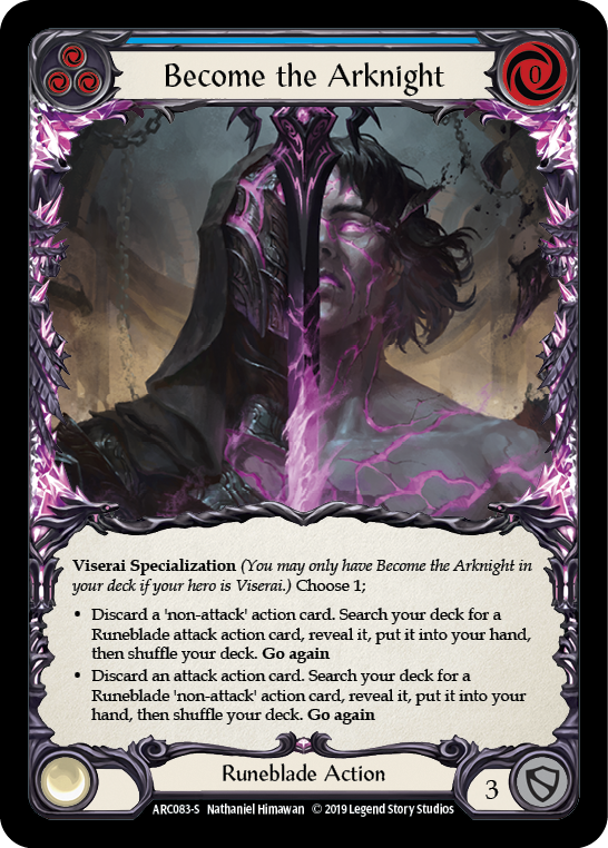 Become the Arknight [ARC083-S] (Arcane Rising)  1st Edition Normal | Webway Games