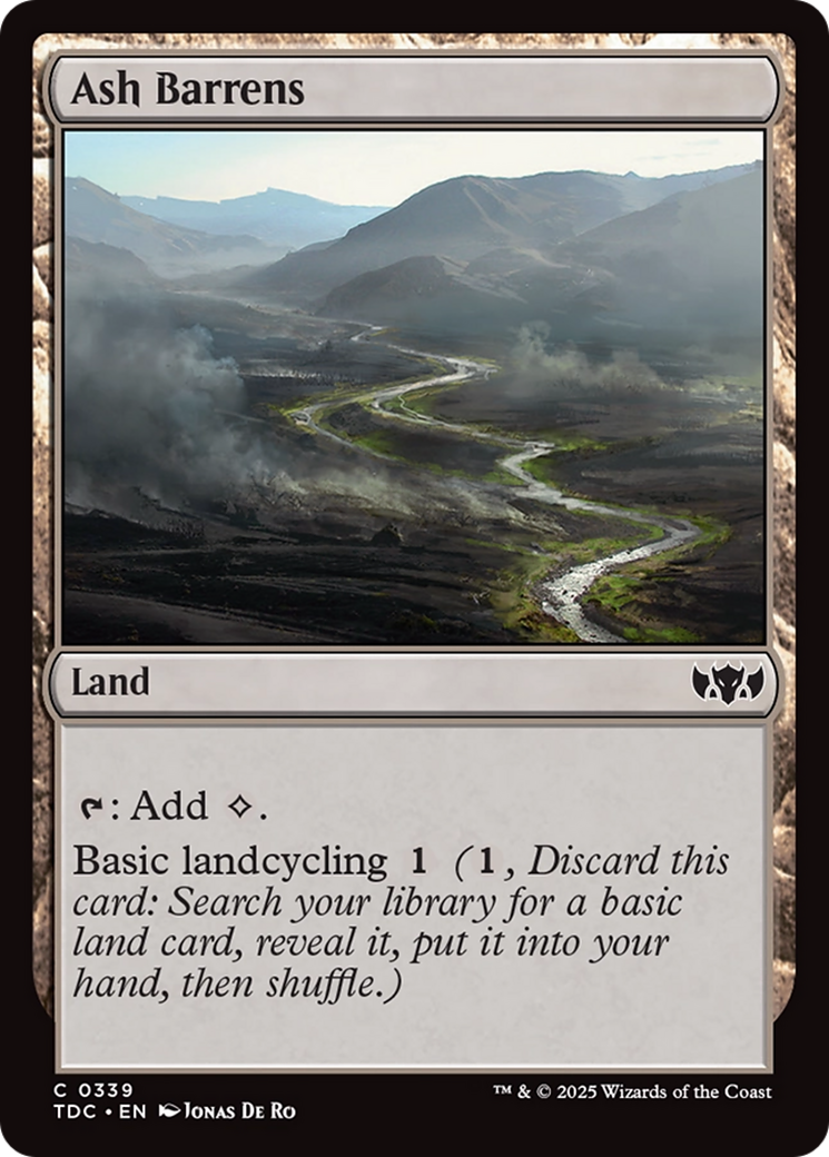 Ash Barrens [Tarkir: Dragonstorm Commander] | Webway Games