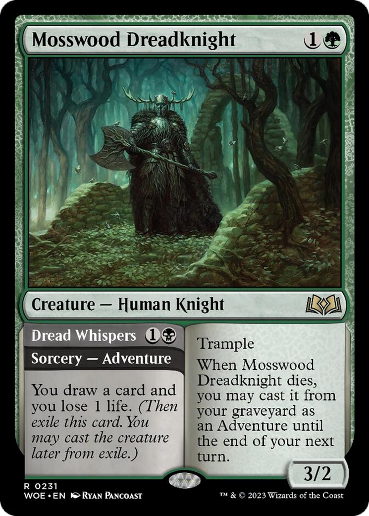 Mosswood Dreadknight // Dread Whispers [Wilds of Eldraine] | Webway Games