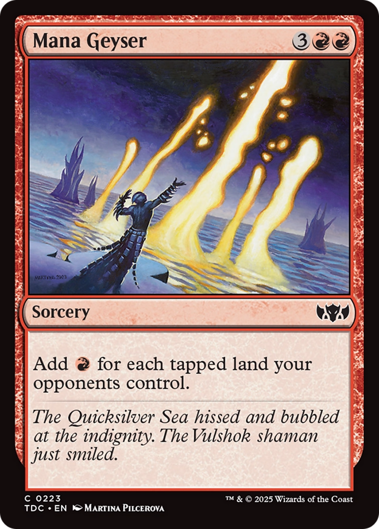 Mana Geyser [Tarkir: Dragonstorm Commander] | Webway Games
